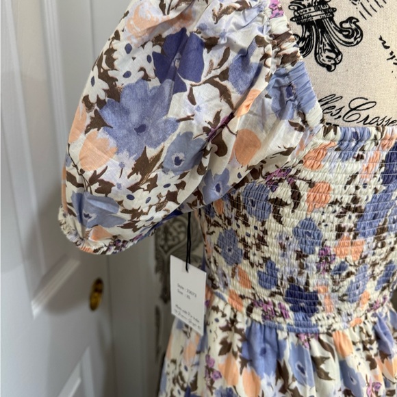 Floral Puff Sleeve Maxi Dress size XS - Picture 5 of 7